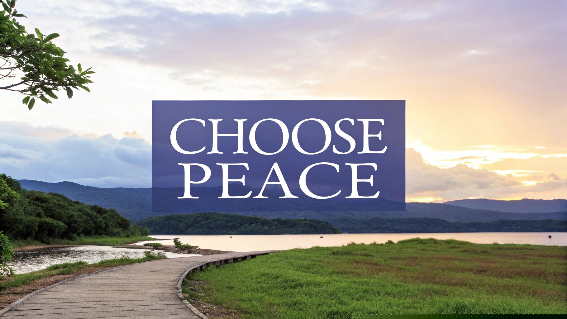 I Choose Peace Over Worry